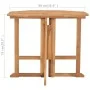 Folding teak wood dining table for garden 90x90x75 cm by , Garden tables - Ref: Foro24-315447, Price: 203,28 €, Discount: %