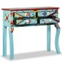 Hand-painted solid blue mango wood console table by , Sideboards - Ref: Foro24-244596, Price: 251,26 €, Discount: %