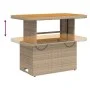 Garden dining set with cushions 4 pieces beige synthetic rattan by , Garden sets - Ref: Foro24-3277479, Price: 571,68 €, Disc...