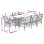 9-teiliges Garten-Essset mit beigen Kissen aus synthetischem Rattan von , Gartensets - Ref: Foro24-3212065, Preis: 1,00 €, Ra...