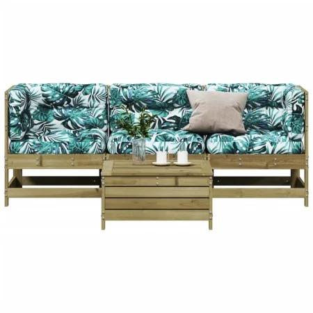 4-piece garden furniture set with impregnated pine wood cushions by , Garden sets - Ref: Foro24-3250791, Price: 431,84 €, Dis...