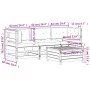 4-piece garden furniture set with impregnated pine wood cushions by , Garden sets - Ref: Foro24-3250791, Price: 431,84 €, Dis...