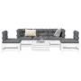 Gartensofa-Set 6-teilig aus massivem weißem Kiefernholz von , Gartensets - Ref: Foro24-3250713, Preis: 396,75 €, Rabatt: %