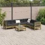 7-piece garden sofa set with impregnated pine wood cushions by , Garden sets - Ref: Foro24-3299473, Price: 580,28 €, Discount: %