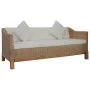 Sofá de 3 plazas con cojines ratán natural by vidaXL, Sofas - Ref: Foro24-283077, Price: 778,77 €, Discount: %