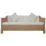Sofá de 3 plazas con cojines ratán natural by vidaXL, Sofas - Ref: Foro24-283077, Price: 748,72 €, Discount: %