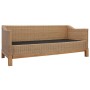 Sofá de 3 plazas con cojines ratán natural de vidaXL, Sofás - Ref: Foro24-283077, Precio: 748,72 €