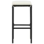 Gartentisch und Hocker 5 Stück Akazienholz PE Rattan schwarz von , Gartensets - Ref: Foro24-3295270, Preis: 238,08 €, Rabatt: %
