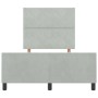 Estructura de cama Gris claro 120 x 200 cm Terciopelo