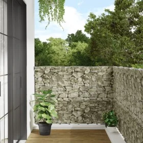 PVC balcony privacy screen stone look 500x120 cm by , fence panels - Ref: Foro24-4005534, Price: 30,37 €, Discount: %