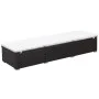 Tumbona con cojín ratán sintético marrón by , Loungers - Ref: Foro24-317105, Price: 147,61 €, Discount: %