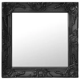 Espejo de pared estilo barroco negro 50x50 cm de vidaXL, Espejos - Ref: Foro24-320315, Precio: 42,19 €, Descuento: %