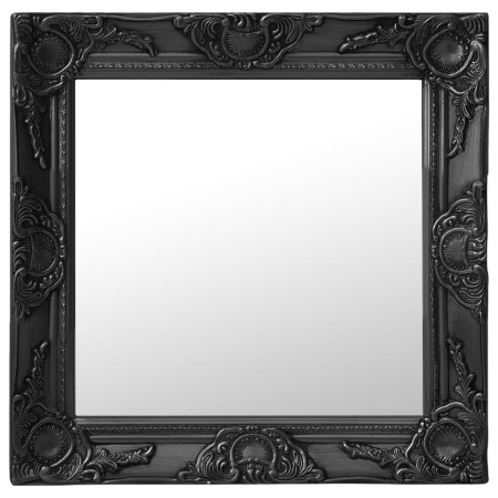 Espejo de pared estilo barroco negro 50x50 cm de vidaXL, Espejos - Ref: Foro24-320315, Precio: 41,61 €, Descuento: %