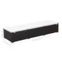 Tumbona con cojín ratán sintético marrón by , Loungers - Ref: Foro24-317105, Price: 147,61 €, Discount: %