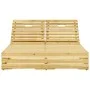 Tumbona doble y cojines madera de pino impregnada de , Tumbonas - Ref: Foro24-3065983, Precio: 336,02 €, Descuento: %
