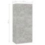 Betongrauer Kleiderschrank aus Holzwerkstoff, 80 x 52 x 180 cm von , Kleiderschränke - Ref: Foro24-800643, Preis: 301,05 €, R...