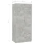 Concrete gray engineered wood wardrobe 80x52x180 cm by , Wardrobes - Ref: Foro24-800643, Price: 301,05 €, Discount: %