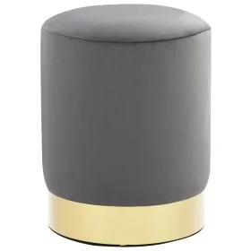 Dark Gray and Gold Velvet Stool by , Folding stools and chairs - Ref: Foro24-249835, Price: 42,93 €, Discount: %