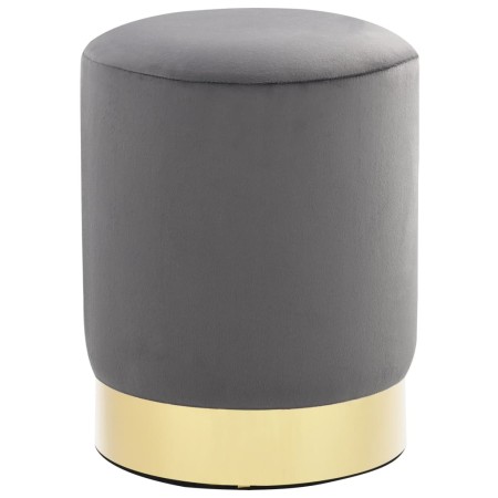 Dunkelgrauer und goldener Samthocker von , Klapphocker und Stühle - Ref: Foro24-249835, Preis: 38,74 €, Rabatt: %