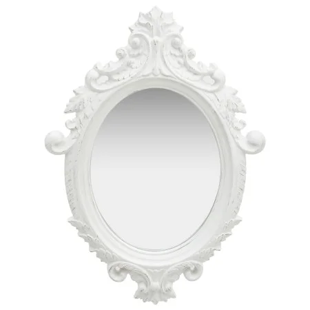 Castle-style white wall mirror 56x76 cm by vidaXL, Mirrors - Ref: Foro24-320356, Price: 61,47 €, Discount: %