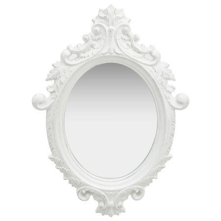 Weißer Wandspiegel im Schlossstil 56x76 cm von vidaXL, Spiegel - Ref: Foro24-320356, Preis: 62,22 €, Rabatt: %