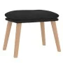 Sillón de relax con taburete terciopelo negro de , Sillones - Ref: Foro24-3097826, Precio: 125,97 €, Descuento: %