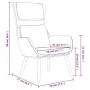 Sillón de relax con taburete terciopelo negro de , Sillones - Ref: Foro24-3097826, Precio: 125,97 €, Descuento: %