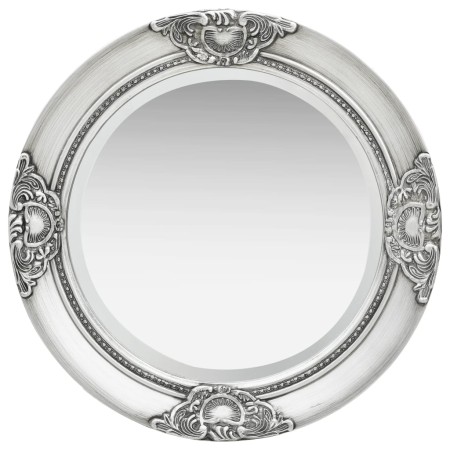 Silver baroque style wall mirror 50 cm by vidaXL, Mirrors - Ref: Foro24-320346, Price: 49,26 €, Discount: %