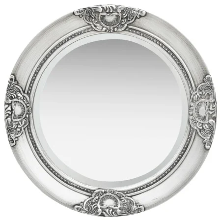 Silver baroque style wall mirror 50 cm by vidaXL, Mirrors - Ref: Foro24-320346, Price: 45,54 €, Discount: %
