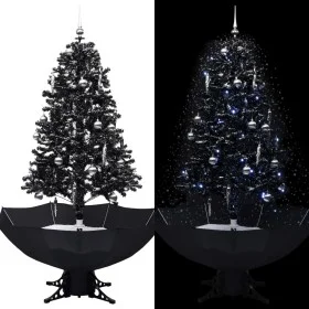 Christmas tree with snow and umbrella base black PVC 170 cm by vidaXL, Christmas trees - Ref: Foro24-289933, Price: 134,77 €,...