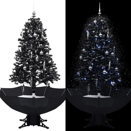 Christmas tree with snow and umbrella base black PVC 170 cm by vidaXL, Christmas trees - Ref: Foro24-289933, Price: 134,77 €,...