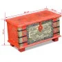 Red mango wood storage trunk 80x40x45 cm by , Storage trunks - Ref: Foro24-243331, Price: 264,09 €, Discount: %
