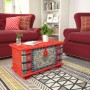 Baúl de almacenamiento madera de mango rojo 80x40x45 cm de , Baúles de almacenamiento - Ref: Foro24-243331, Precio: 269,08 €,...