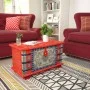 Red mango wood storage trunk 80x40x45 cm by , Storage trunks - Ref: Foro24-243331, Price: 264,09 €, Discount: %
