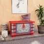 Red mango wood storage trunk 80x40x45 cm by , Storage trunks - Ref: Foro24-243331, Price: 264,09 €, Discount: %