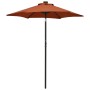 Sombrilla con luces LED aluminio terracota 200x211 cm de , Sombrillas - Ref: Foro24-313562, Precio: 75,64 €, Descuento: %