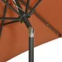 Sombrilla con luces LED aluminio terracota 200x211 cm de , Sombrillas - Ref: Foro24-313562, Precio: 73,93 €, Descuento: %