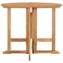 Mesa de comedor plegable para jardín madera de teca Ø90x75 cm de , Mesas de jardín - Ref: Foro24-315446, Precio: 200,59 €, De...
