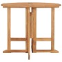 Mesa de comedor plegable para jardín madera de teca Ø90x75 cm de , Mesas de jardín - Ref: Foro24-315446, Precio: 205,11 €, De...
