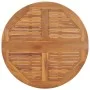 Mesa de comedor plegable para jardín madera de teca Ø90x75 cm de , Mesas de jardín - Ref: Foro24-315446, Precio: 200,59 €, De...