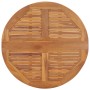 Mesa de comedor plegable para jardín madera de teca Ø90x75 cm de , Mesas de jardín - Ref: Foro24-315446, Precio: 205,11 €, De...