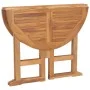 Folding garden dining table teak wood Ø90x75 cm by , Garden tables - Ref: Foro24-315446, Price: 179,66 €, Discount: %