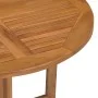 Folding garden dining table teak wood Ø90x75 cm by , Garden tables - Ref: Foro24-315446, Price: 179,66 €, Discount: %