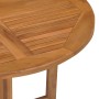 Mesa de comedor plegable para jardín madera de teca Ø90x75 cm de , Mesas de jardín - Ref: Foro24-315446, Precio: 205,11 €, De...