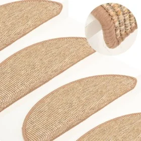 Self-adhesive stair mat 15 pcs light brown 56x17x3cm by , Stair mats - Ref: Foro24-326898, Price: 97,60 €, Discount: %
