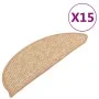 Selbstklebende Stufenmatte 15 Stück hellbraun 56x17x3cm von , Treppenmatten - Ref: Foro24-326898, Preis: 97,60 €, Rabatt: %