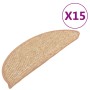 Selbstklebende Stufenmatte 15 Stück hellbraun 56x17x3cm von , Treppenmatten - Ref: Foro24-326898, Preis: 99,46 €, Rabatt: %
