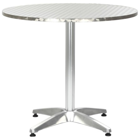 Mesa de jardín de aluminio plateado 80x70 cm de , Mesas de jardín - Ref: Foro24-48714, Precio: 163,30 €, Descuento: %