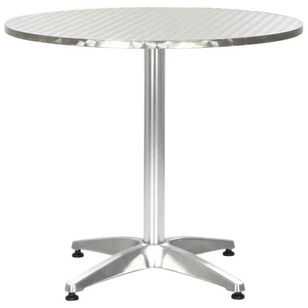 Silver aluminum garden table 80x70 cm by , Garden tables - Ref: Foro24-48714, Price: 160,14 €, Discount: %