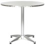 Mesa de jardín de aluminio plateado 80x70 cm de , Mesas de jardín - Ref: Foro24-48714, Precio: 163,30 €, Descuento: %